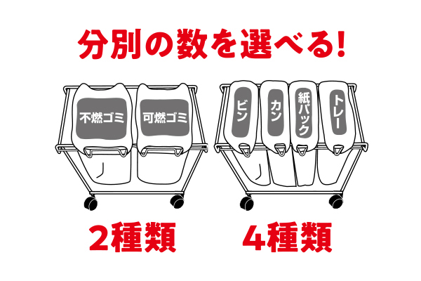 分別ごみ袋スタンドスリム