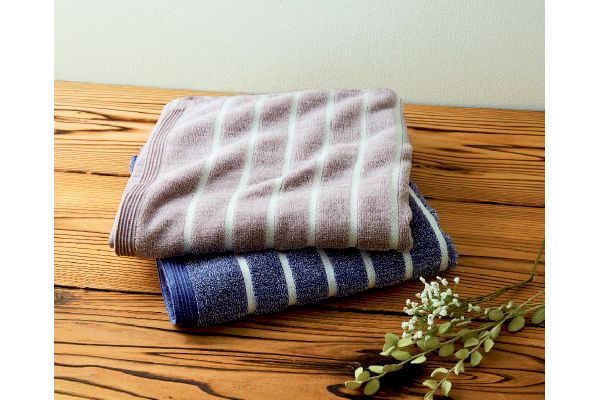 やわらかステップボーダーバスタオル