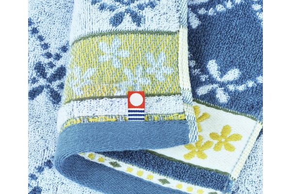 ［今治タオルブランド］トイレタオル　リボン柄　３色組