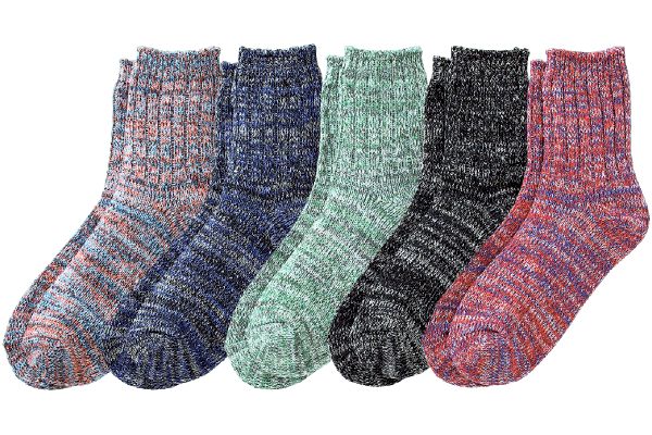 ざっくりリブ編みソックス