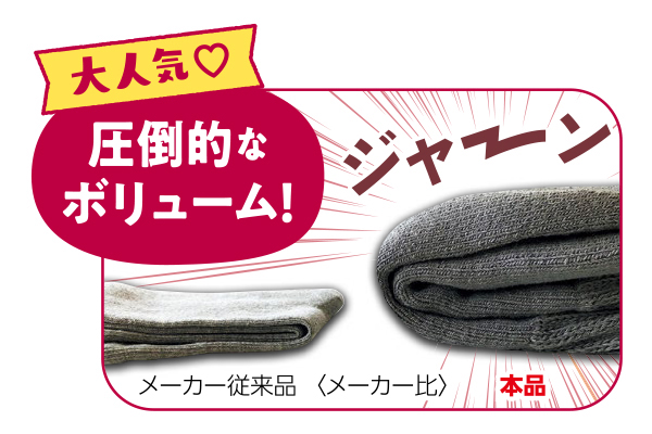 まるで毛布な裏起毛ソックス