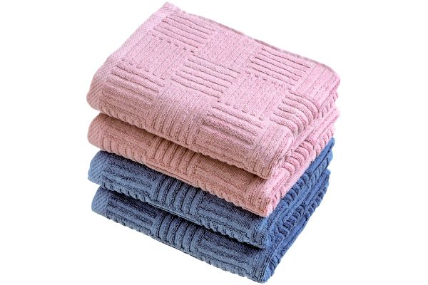 ホテルタイプフェイスタオル（２色４枚組）