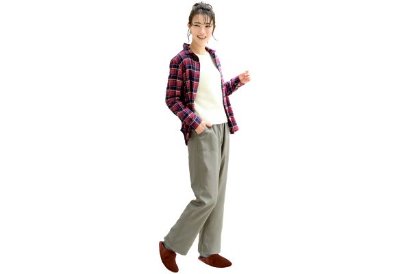 凄暖裏フリース付きあったかパンツ