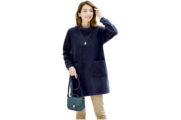 ポケ付きフリースチュニック