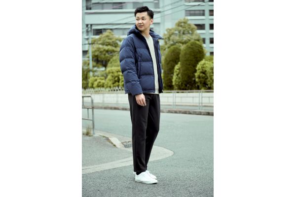 メンズ裏起毛らくちんパンツ