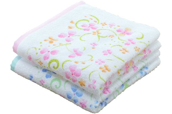 泉州産フラワーメモリーバスタオル