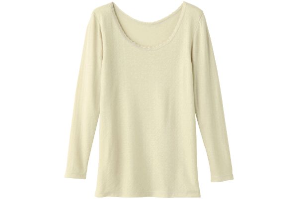 ぬくもりやわらか発熱インナー（８分袖）