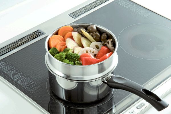 ステンレス製簡単蒸し器