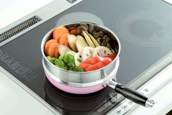 ステンレス製簡単蒸し器