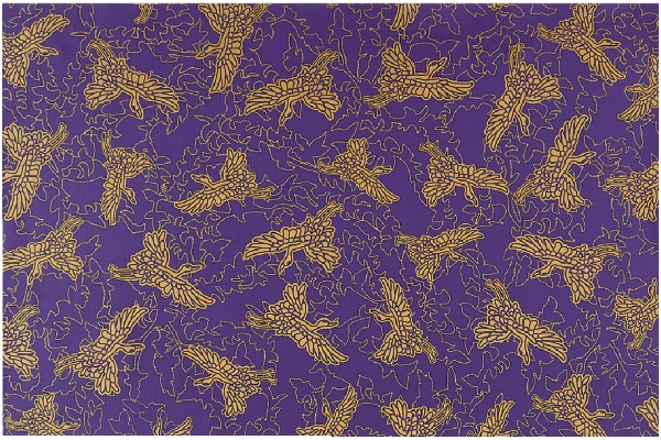 防炎仏壇マット （鶴柄）４４×２９ｃｍ