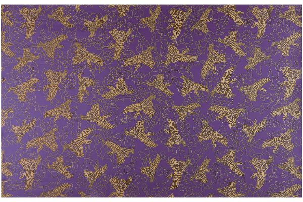 防炎仏壇マット （鶴柄）６２×４０ｃｍ