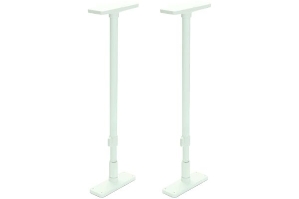 家具転倒防止ポール２本入（マットホワイト） ６５〜１００ｃｍ