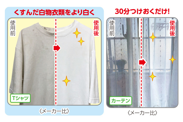 クリーニング屋さんの衣類ホワイトニング洗剤