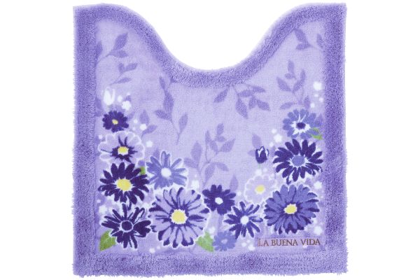 トイレマット　ブエナヴィーダ（ラベンダー） レギュラー６０×６０ｃｍ