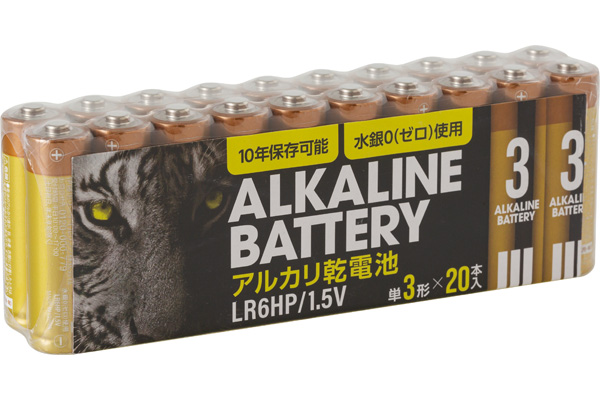 アルカリ乾電池 （２０本）単３