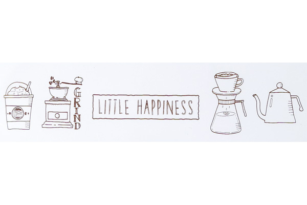 スライダーバッグマチ付（カフェ柄）