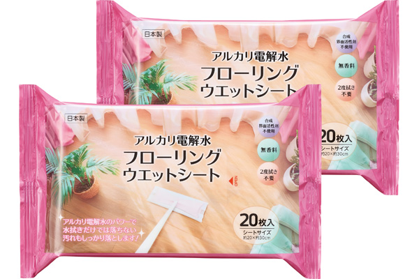 アルカリ電解水フローリングウエットシート