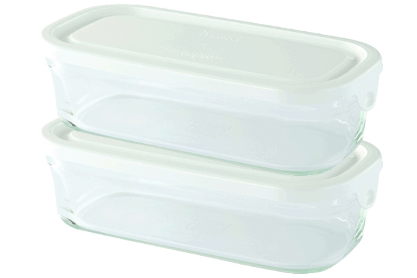 [iwaki]耐熱ガラス重ね長角パック