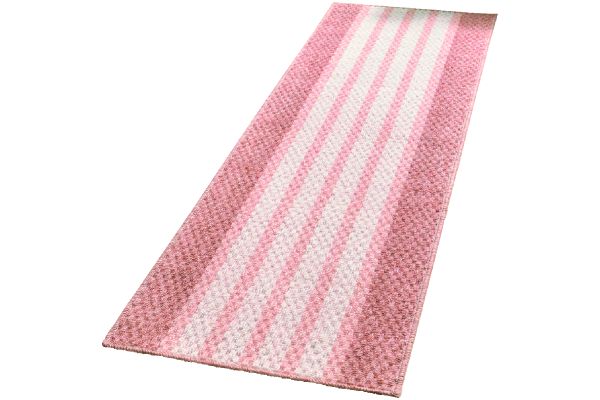 泉州産キッチンマットピンクボーダー ４５×１８０ｃｍ
