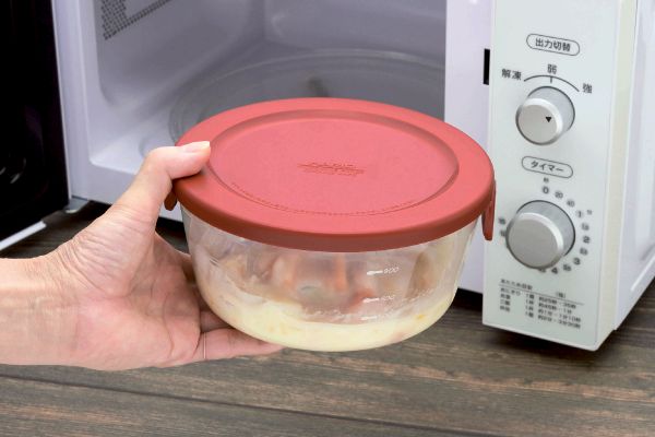 [ハリオ]耐熱ガラス製保存容器丸