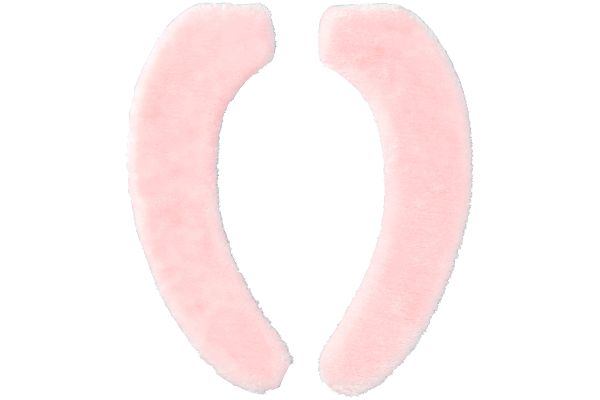 ふわふわ便座シート ピンク