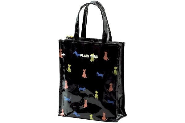 エナメル手提げバッグ