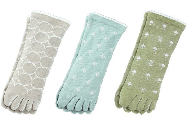 肌ふわり綿　5本指ソックス