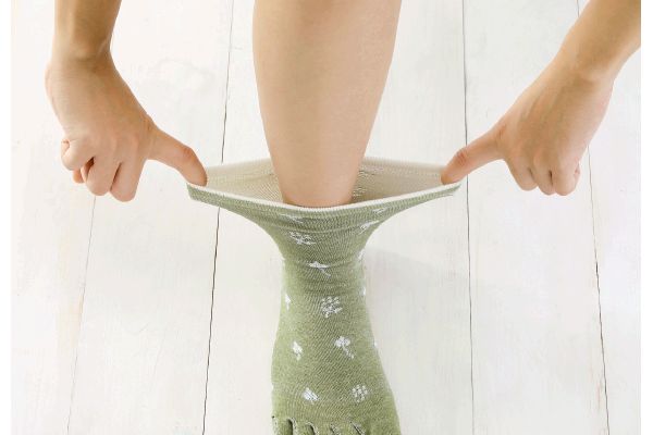 肌ふわり綿　5本指ソックス