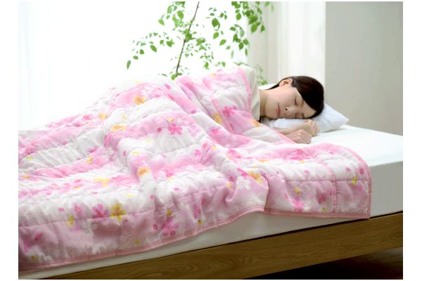 さらさらガーゼケット　桜柄