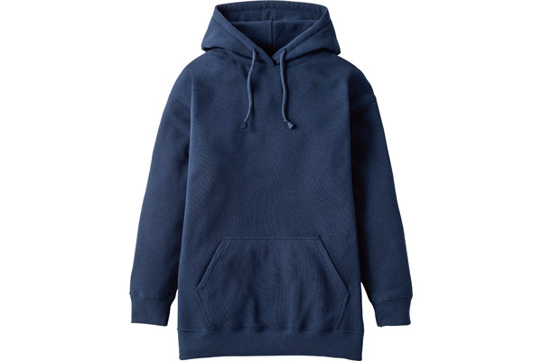 着心地ゆったり裏起毛ロングスウェット