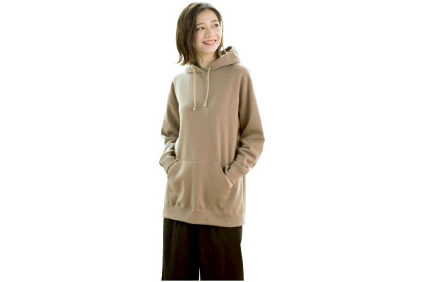 着心地ゆったり裏起毛ロングスウェット