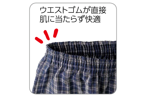 綿１００％ウエストらくちんトランクス