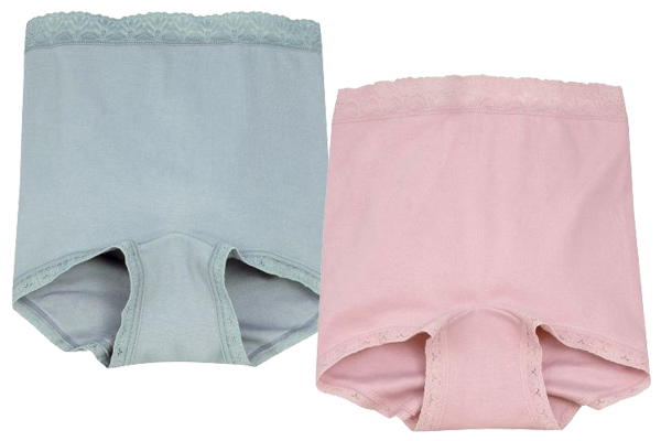 両脇に縫い目がない丸編一分丈ショーツ