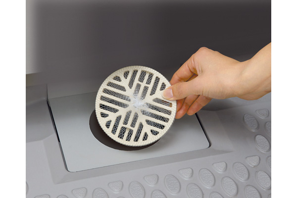 お風呂の髪の毛取りネットタイプ