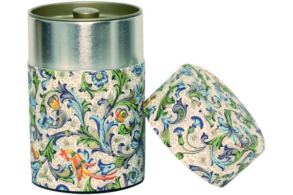 【ネット限定】フローレンス缶長型　（150g）　　水色蔦