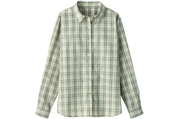 デイリーコットン先染めシャツ