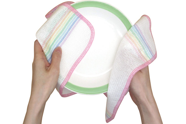 レインボー食器ふきん