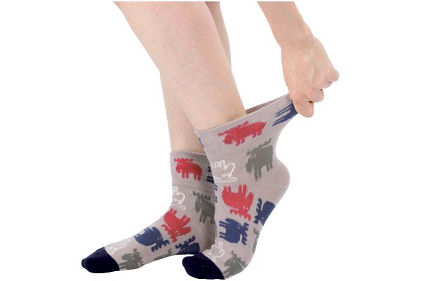 ［ｍｏｚ］にぎやかエルクゆったりソックス