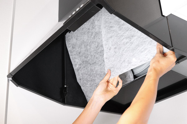 レンジフードフィルターかぶせるタイプ