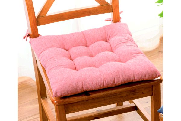 シャンブレー生地のシートクッション