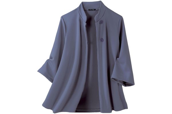 サラッと快適ポンチョ風ジャケット