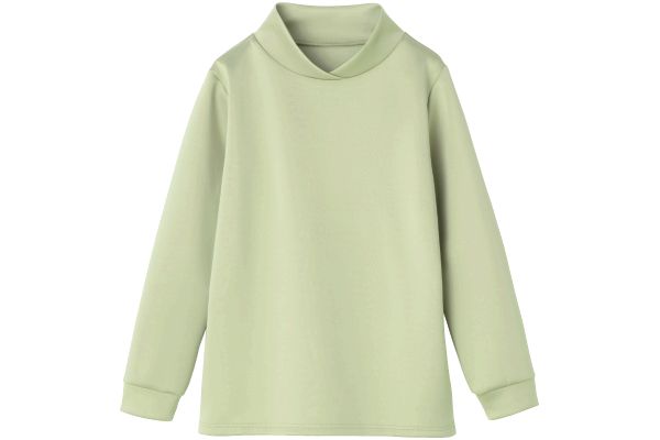 上品見えの重ね立ち衿プルオーバー