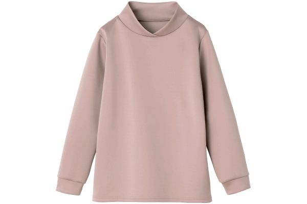 上品見えの重ね立ち衿プルオーバー