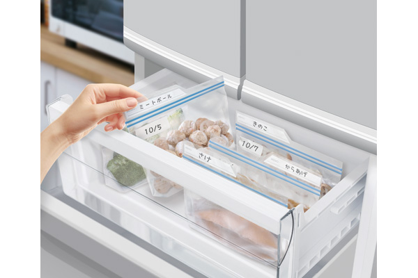 インデックス付フリーザーバッグ