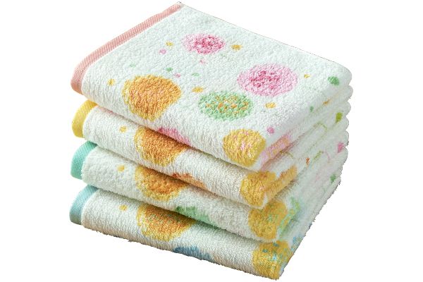 泉州産ラブリーフラワーフェイスタオル