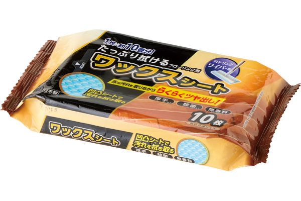 たっぷり拭けるフローリング用ワックスシート