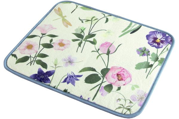 洗えるふんわり洗面台前マット