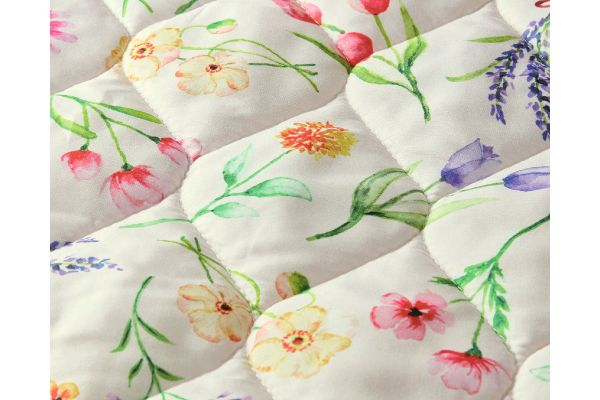 ふんわり彩る座椅子カバー　花庭