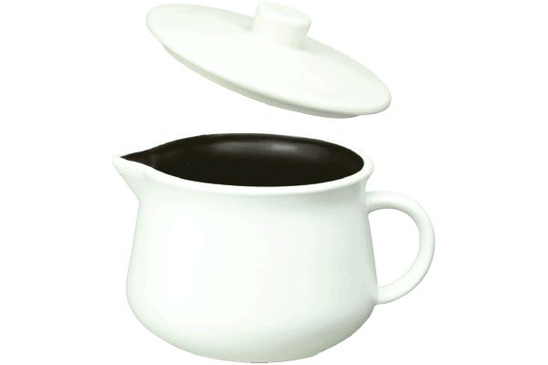 【ネット限定】ギュッとポット　　1.1L　ミルクホワイト