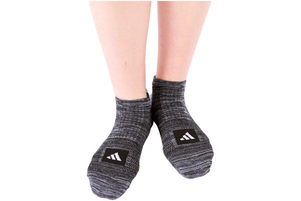 ［アディダス］杢調スニーカー丈ソックス